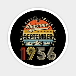 Awesome Since September 1956 Vintage 67th Birthday Magnet